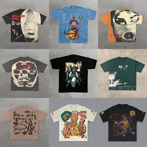 T-shirt surdimensionné à manches longues 100 % polyester anti-plis, imprimé graffiti DTG, personnalisé, style vintage, épaules tombantes, vente en gros - Product Image 4