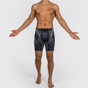 Shorts de compresión de tela de alta calidad para MMA, auténticos shorts negros para hombre para la noche de combates. - Product Image 6