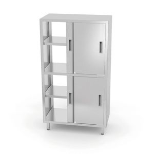 Mueble de Cocina HENDI con Puertas Corredizas y Separador, 800x500x1800mm, Línea Kitchen Line - Product Image 1