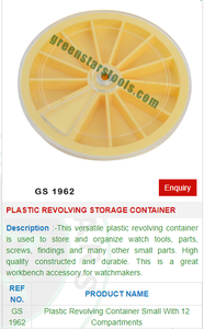 <b>Plastic</b> Revolving Storage Container GS 1962 for Jewelry Tools-Jewellery Tools - Product Image 2