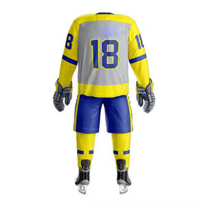 Uniforme de hockey sur glace 100% Polyester vêtements de sport maillot d'équipe uniforme de hockey sur glace uniforme de hockey sur glace de qualité supérieure - Product Image 6