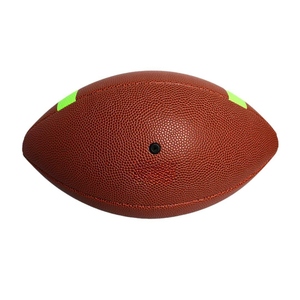 Ballon de football américain professionnel en cuir PU/PVC personnalisé, durable, qualité supérieure, matière souple, taille officielle, entraînement et match - Product Image 4