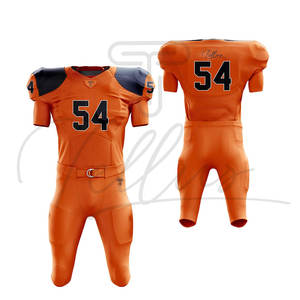 Uniforme de Fútbol Americano de Alta Calidad, Manga Corta, 100% Poliéster, Secado Rápido, Transpirable, Diseño Personalizado, Servicio OEM - Product Image 4