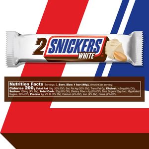สนิกเกอร์ส ไวท์ช็อกโกแลตบาร์ ขนาดแบ่งปัน 2.84 ออนซ์ (แพ็ค 24 ชิ้น) - Product Image 2