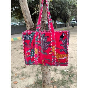 Bolso Tote Reversible de Terciopelo y Algodón Acolchado Estilo Boho Chic, Grande, Ecológico y Sostenible, para Compras, Playa, Fin de Semana, Color Ocre PC - Product Image 1