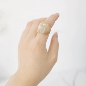 Buffalo Horn Ring Polished Party Ware Jewelry for Wedding Anniversary Hot Sale Color Natural Horn - Product Image 1