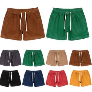 กางเกงขาสั้นผ้าฝ้ายแบบผูกเชือกเอวยางยืดระบายอากาศได้ดีกางเกงขาสั้นชายหาดฤดูร้อนมีกระเป๋าจัดส่งแบบ DP - Product Image 1