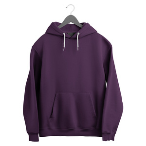 Sudadera con capucha de algodón 100% cómoda Unisex, sudadera de punto de patrón sólido de talla grande para hombres y mujeres, informal para uso diario de talla grande - Product Image 2