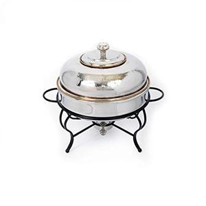 Handmade Design Metal Chafing Dish Custom Finishing Buffet Serving Chafing Dish Antique Finishing Burner Stand <b>Food</b> Warmers - Product Image 5
