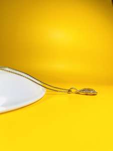 จี้เพชรสีชมพูธรรมชาติสีเหลืองทอง14K สุดพิเศษตัดสุกใสรับรอง SI3ความชัดเจน I1ผู้ผลิตเครื่องประดับตามสั่ง - Product Image 5