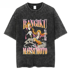 เสื้อยืดผ้าฝ้ายลำลองแขนครึ่งแขนสำหรับผู้ชายเสื้อยืดพิมพ์ลายการ์ตูนสีพื้นบนผ้าถักสไตล์ซักได้สำหรับผู้ชาย - Product Image 2