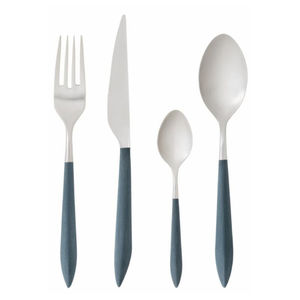 Juego de Cubiertos de vajilla de plata pulida con mango de resina de estilo simple y diseño Comprar a un fabricante profesional - Product Image 6