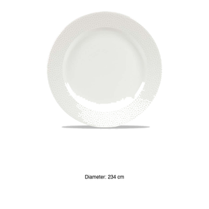Assiette à dessert blanche Churchill Isla, super vitrifiée, 23,4 cm, pour restaurants, hôtels, fournitures en gros, vaisselle en gros - Product Image 3