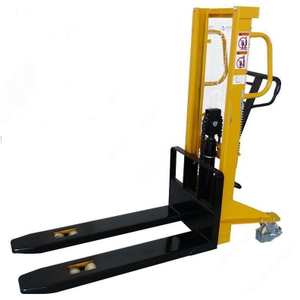 รถยกพาเลทแบบแมนนวล Tuttologistica.it สีเหลือง รับน้ำหนัก 1000 กก. แบบไฮดรอลิก อุปกรณ์ยกของในคลังสินค้า - Product Image 3