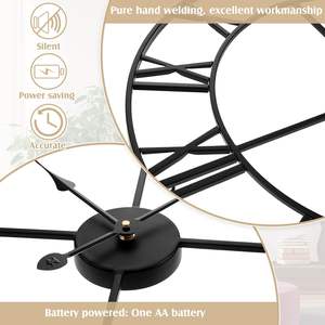 Hot Sale Metal Home <b>Decor</b> <b>Wall</b> <b>Clock</b> with Round Shape Antique <b>Wall</b> <b>Clocks</b> <b>for</b> Home and Hotel <b>Wall</b> <b>Decoration</b> - Product Image 4