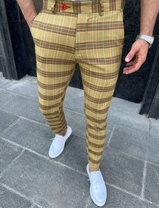 กางเกงผ้าพรีเมี่ยมสำหรับผู้ชายผ้าขน70% 30% โพลีเอสเตอร์สไตล์ชิโนทรงสลิมฟิต - Product Image 6