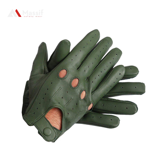 Guantes de soldadura de cuero dividido de vaca resistentes al calor, guantes de protección de manos para trabajadores de soldadura/guantes de soldadura - Product Image 4