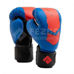 Gants de boxe en cuir PU avec logo personnalisé avec évacuation de l'humidité et fermeture à crochet et boucle couleurs personnalisées vente en gros de haute qualité - Product Image 2