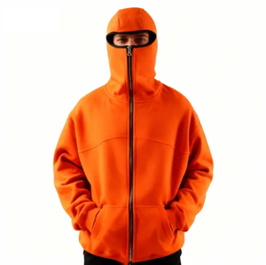 Sweat à capuche unisexe pour homme de qualité supérieure 100% coton Motif uni en polaire Tissu à séchage rapide - Product Image 3