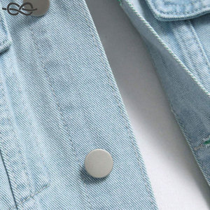 Veste en jean à manches longues décontractée pour hommes, printemps et automne, coupe ample, avec poches à rabat et design déchiré - Product Image 6