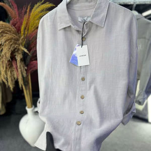 Camisa informal de manga larga con cuello en V y doble botonadura de satén para hombre, ropa de playa de verano con botones, Vestido ligero y transpirable para - Product Image 1