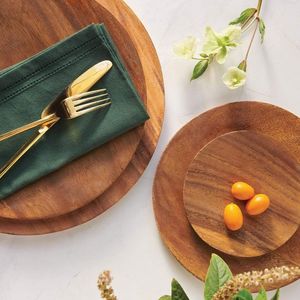 OCASIONS Plato de ensalada de madera Bandeja para servir Caja de pino Tema de amor Barco ovalado Dulces Galletas Comida Fruta Decoración del hogar Regalo - Product Image 1