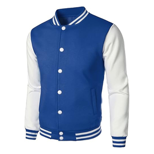 Full Sleeve Men Wear Stylish Covered With Button Fashionable Varsity Jacket High Street Men's Jackets From Pakistan - Product Image 2