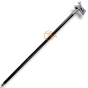 Bạc Nickel Mạ 36-Inch Ngựa Đầu Mía Trọng Lượng Nhẹ Gỗ Đi Bộ Dính Với Cao Su Tip Cho Đi Bộ Đường Dài - Product Image 4