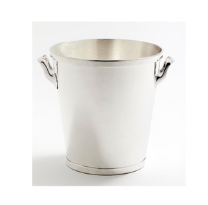 Seau à glace couleur or en acier inoxydable au design fabuleux Seau de stockage de glace de forme ronde de qualité exclusive à bas prix - Product Image 3