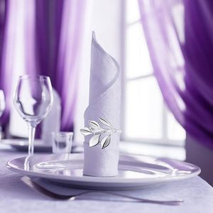 Rond de serviette en métal super luxe décor de table de fête de mariage forme vintage unique rond de serviette indien noël - Product Image 2