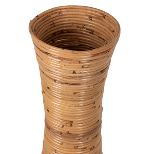 Vase décoratif en rotin naturel fabriqué à la main pour la conception écologique du bureau à domicile - Product Image 3