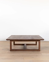 Table basse en bois de bonne qualité finition couleur marron forme rectangulaire pour la maison et les meubles d'hôtel