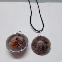 Orgonite Agate Oeil de Tigre Pendentif en forme de dôme Pendentifs de guérison Orgone Bijoux Orgone Acheter en gros chez Amayra Cristaux Export