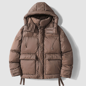 Veste d'hiver détachable à capuche pour hommes Veste imperméable avec logo personnalisé Taille personnalisée avec design unique - Product Image 3