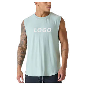 Popular Stringer Tank Top Custom <b>Men</b> Bodybuilding <b>Gym</b> Ripped <b>Vest</b> Lightweight Wholesale Activewear <b>for</b> Training - Product Image 1