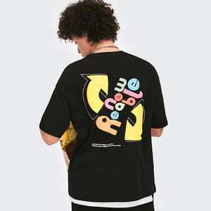 เสื้อยืดพิมพ์ลาย3D สำหรับผู้ชาย GSM 250กราฟิกพัฟสั่งทำได้ - Product Image 3