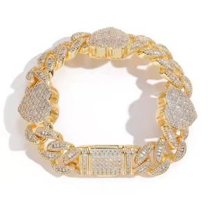 Collier chaîne cubaine urbaine 2026 en moissanite et diamant, style glacé premium, pour les tendances de la mode et le style de vie moderne - Product Image 3