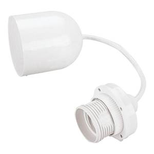 Portalámparas Blanco de 60 W E27 PP0373, 1 Pieza, Base Elegante para Lámparas - Product Image 1