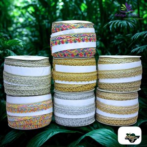 ลูกไม้ปักเลื่อมหลากสีสั่งทำพิเศษสำหรับเสื้อผ้าแฟชั่น งานเย็บปักถักร้อยสร้างสรรค์ อุปกรณ์งานฝีมือ เป็นมิตรกับสิ่งแวดล้อม - Product Image 5