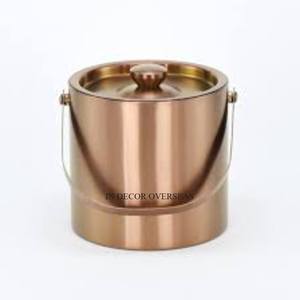 Copper Antique Finished Heavy Duty Metal Made Simple Designer <b>Ice</b> <b>Bucket</b> Beverage Tubs <b>Drink</b> Beer Accessories For Parties - Product Image 1