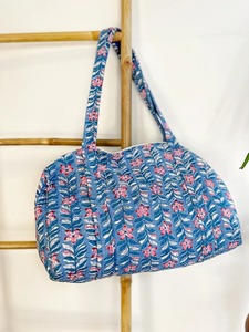 กระเป๋าผ้าคอตตอนลายดอกไม้ผ้าคอตตอนแบบถือเพื่อความปลอดภัยกระเป๋าโท้ทสั่งทำกระเป๋าจัดระเบียบชายหาด - Product Image 2