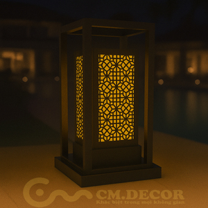 DNT.004.07 Lampe Solaire de Jardin Premium LED Blanc Chaud 30W Alimentation AC/DC Étanche IP65 en Aluminium et Verre pour Hôtels et Aménagements Paysagers - Product Image 1