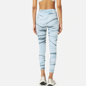Pantalones de Yoga de cintura alta para mujer, ropa de gimnasio de talla grande elástica suave, mallas impresas por sublimación transpirables a la moda - Product Image 3
