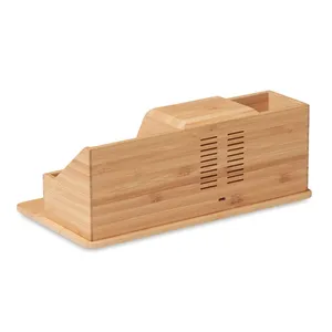 GROOVY Chargeur sans fil durable en bambou, organisateur de bureau et de tiroir - Product Image 4