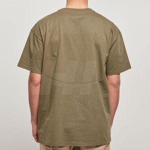 Camisetas de algodón de alta calidad hechas a medida con cuello redondo, extragrandes, de marca privada, personalizadas para hombre, en venta en línea. - Product Image 5