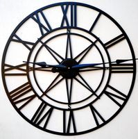 Horloge murale en fer unique pour la décoration intérieure design, ajoutant un caractère distinctif au style des murs intérieurs