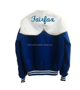 Vente en gros de vestes Versity personnalisation en usine Vestes Letterman Vestes en cuir de laine - Product Image 4