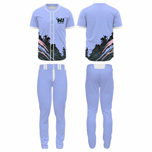 Uniforme de baseball au design classique, facile d'entretien, kit sportif, uniforme de baseball à vendre - Product Image 1