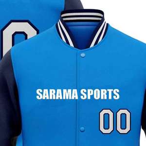 High Quality Wholesale Embroidery <b>Varsity</b> <b>Jackets</b> for Men Winter Solid Color <b>Vintage</b> Baseball <b>Jackets</b> 100% Wool - Product Image 2