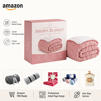 Couverture en flanelle et velours personnalisée OEM ODM, décorative, confortable et légère pour canapé-lit, couverture épaisse et chaude de luxe pour l'hiver